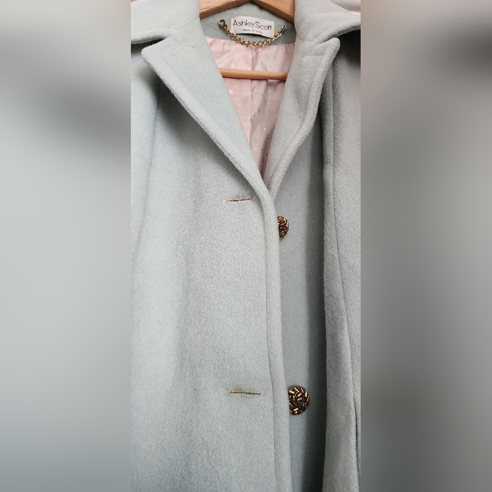 Ashley Scott Women's Light Blue Coat - Picture 3 of 8